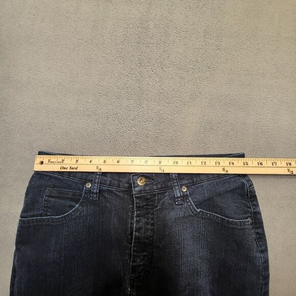 Riders By Lee Womens Size 10 Blue Straight Leg Stretch Distressed Denim - Picture 8 of 11